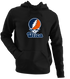 Utica Stealie Premium Unisex Hoodie — Design: Utica College — Black