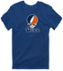 Utica Stealie Premium Unisex T-Shirt — Design: Utica College — Navy