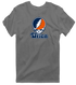 Utica Stealie Premium Unisex T-Shirt — Design: Utica College — Charcoal