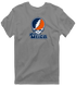 Utica Stealie Premium Unisex T-Shirt — Design: Utica College — Dark Heather