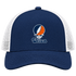 Utica Stealie Premium Unisex Trucker Cap — Design: Utica College — Navy/White