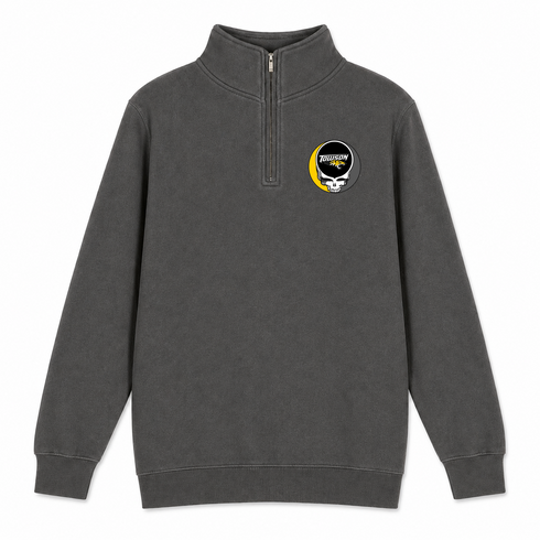 Towson - Premium Grateful Dead Quarter-Zip Pullover - Charcoal - 5