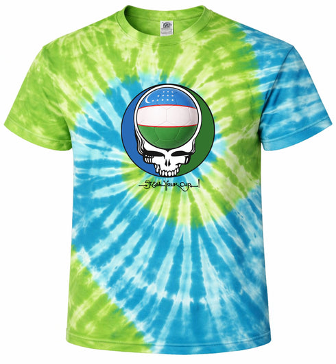 Uzbekistan FIFA World Cup Stealie Tie-Dye T-Shirt