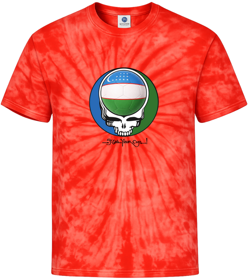 Uzbekistan FIFA World Cup Stealie Tie-Dye T-Shirt