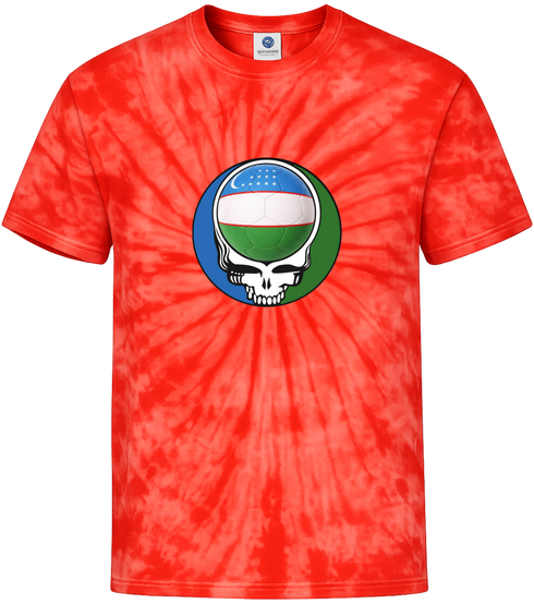 Uzbekistan FIFA World Cup Stealie Tie-Dye T-Shirt