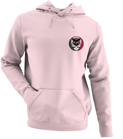 Atlanta Football - Premium Grateful Dead Left Chest Hoodie - Light Pink - 4