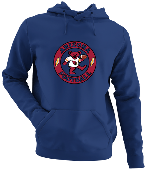 Arizona Football Dancing Bear - Premium Grateful Dead Hoodie - Navy