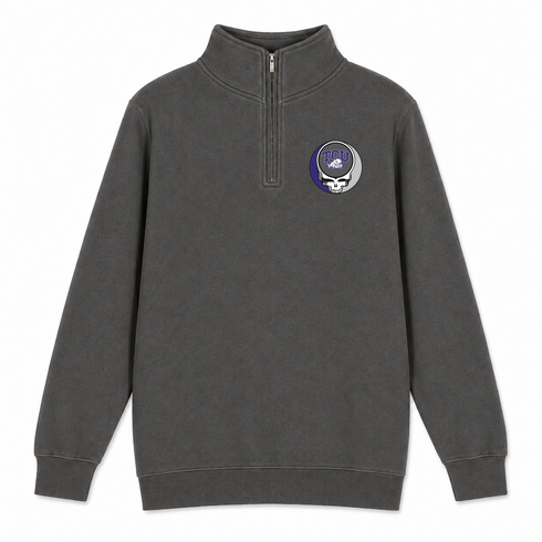 TCU - Premium Grateful Dead Quarter-Zip Pullover - Charcoal - 5