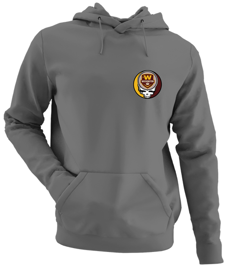 Washington Football - Premium Grateful Dead Left Chest Hoodie - Charcoal - 8