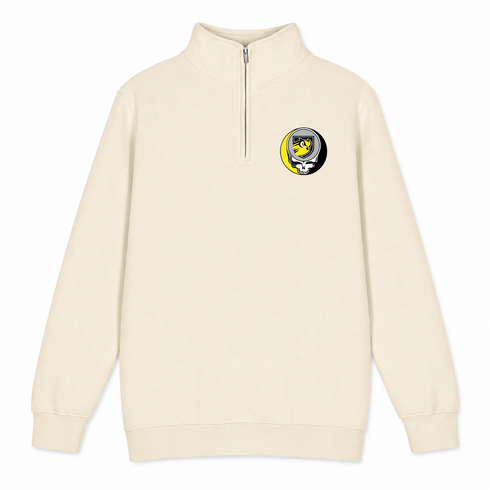 Bryn Mawr University - Premium Grateful Dead Quarter-Zip Pullover - Sand - 2