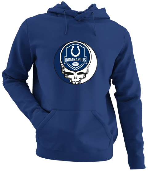 Indianapolis Football - Premium Grateful Dead Hoodie - Navy - 2