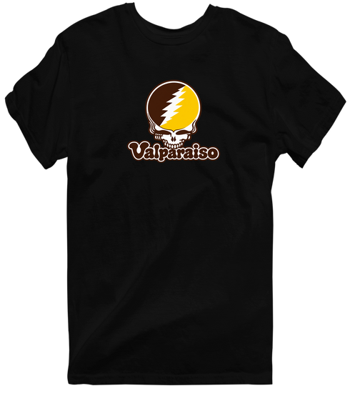 Valparaiso Stealie Premium Unisex T-Shirt — Design: Valparaiso University — Black