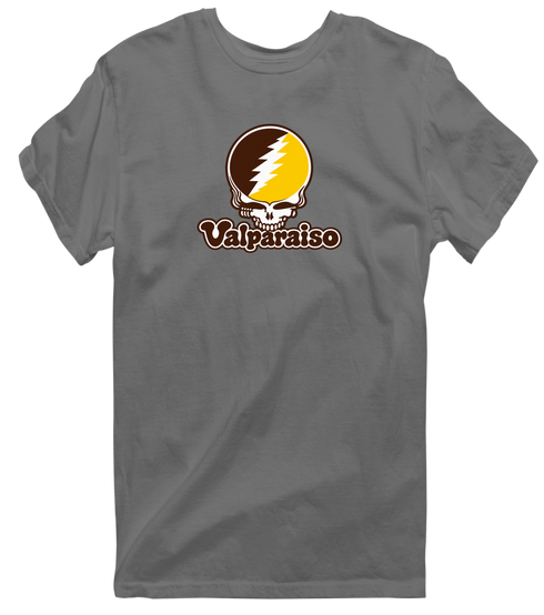 Valparaiso Stealie Premium Unisex T-Shirt — Design: Valparaiso University — Charcoal
