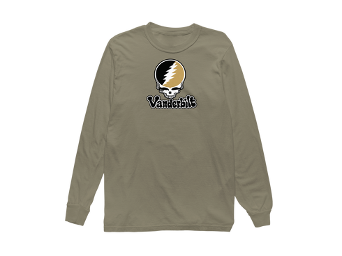 Vanderbilt Stealie Premium Unisex Long-Sleeve — Design: Vanderbilt University — Sandstone