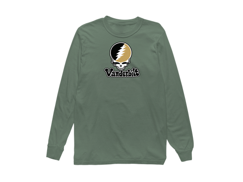 Vanderbilt Stealie Premium Unisex Long-Sleeve — Design: Vanderbilt University — Light Green