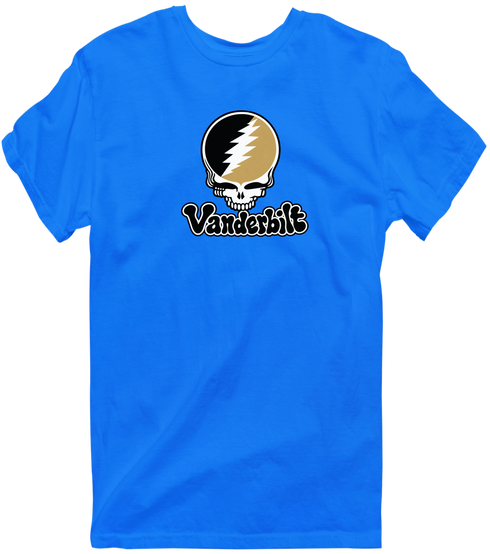 Vanderbilt Stealie Premium Unisex T-Shirt — Design: Vanderbilt University — Royal