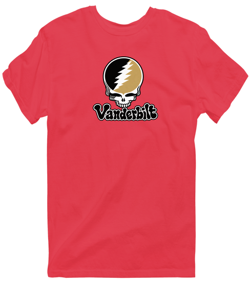 Vanderbilt Stealie Premium Unisex T-Shirt — Design: Vanderbilt University — Heather Red