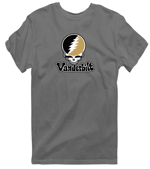 Vanderbilt Stealie Premium Unisex T-Shirt — Design: Vanderbilt University — Charcoal