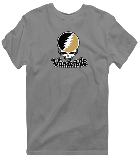 Vanderbilt Stealie Premium Unisex T-Shirt — Design: Vanderbilt University — Dark Heather