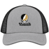 Vanderbilt Stealie Premium Unisex Trucker Cap — Design: Vanderbilt University — Heather Grey/Black