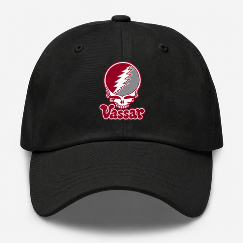 Vassar Stealie Premium Unisex Dad Hat — Design: Vassar College — Black