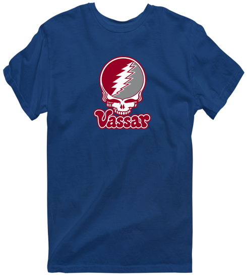 Vassar Stealie Premium Unisex T-Shirt — Design: Vassar College — Navy