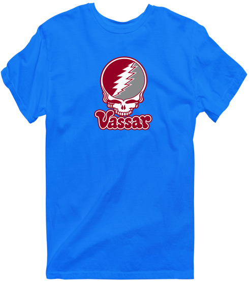 Vassar Stealie Premium Unisex T-Shirt — Design: Vassar College — Royal