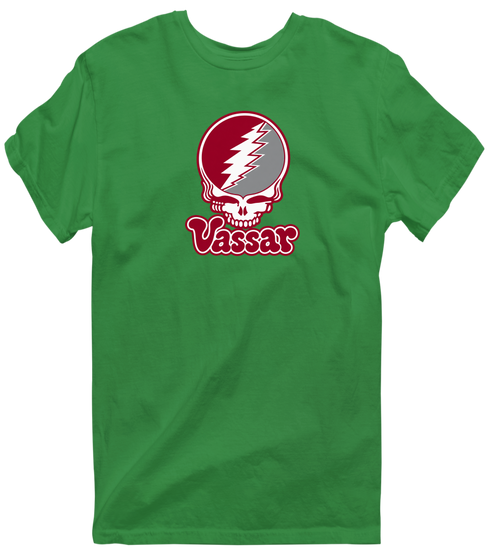 Vassar Stealie Premium Unisex T-Shirt — Design: Vassar College — Irish Green
