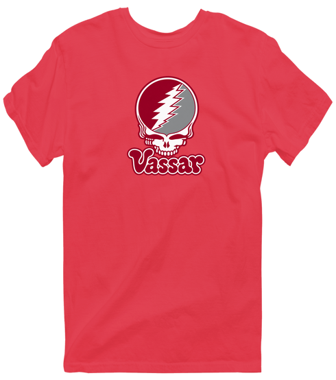 Vassar Stealie Premium Unisex T-Shirt — Design: Vassar College — Heather Red
