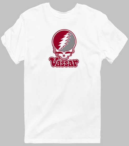 Vassar Stealie Premium Unisex T-Shirt — Design: Vassar College — White