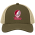 Vassar Stealie Premium Unisex Trucker Cap — Design: Vassar College — Moss/Khaki