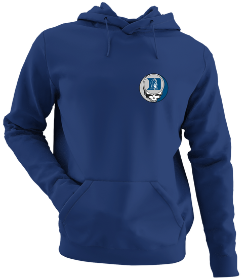 Duke University - Premium Grateful Dead Left Chest Hoodie - Navy - 2