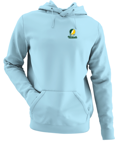 Vermont Stealie Premium Unisex Hoodie — Design: Vermont University of — Light Blue