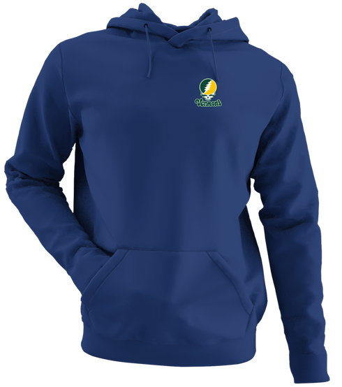 Vermont Stealie Premium Unisex Hoodie — Design: Vermont University of — Navy