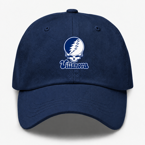 Villanova Stealie Premium Unisex Dad Hat — Design: Villanova University — Navy
