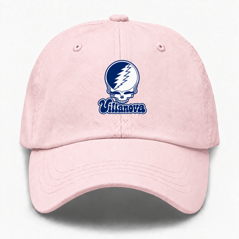 Villanova Stealie Premium Unisex Dad Hat — Design: Villanova University — Pink
