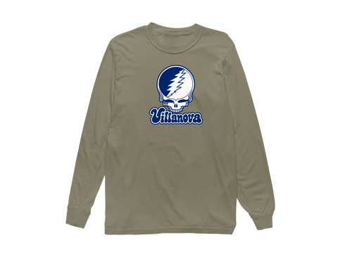 Villanova Stealie Premium Unisex Long-Sleeve — Design: Villanova University — Sandstone