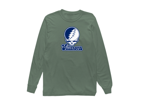 Villanova Stealie Premium Unisex Long-Sleeve — Design: Villanova University — Light Green