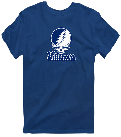 Villanova Stealie Premium Unisex T-Shirt — Design: Villanova University — Navy