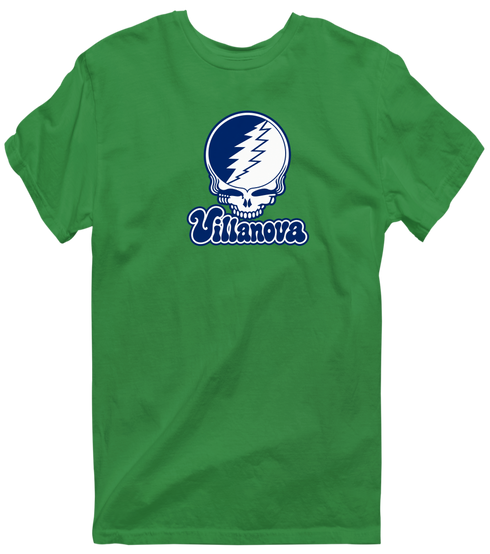 Villanova Stealie Premium Unisex T-Shirt — Design: Villanova University — Irish Green