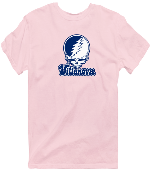 Villanova Stealie Premium Unisex T-Shirt — Design: Villanova University — Light Pink