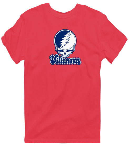 Villanova Stealie Premium Unisex T-Shirt — Design: Villanova University — Heather Red