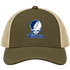 Villanova Stealie Premium Unisex Trucker Cap — Design: Villanova University — Moss/Khaki