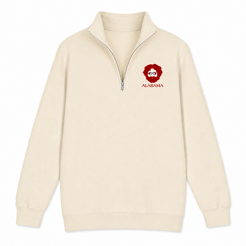 Alabama Jerry - Life is dead.® - Premium Grateful Dead Quarter-Zip Pullover - Sand - 2