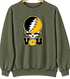 Virginia Commonwealth Stealie Premium Unisex Crewneck — Design: Virginia Commonwealth University — Military Green