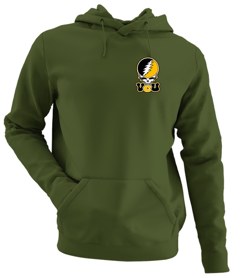 Virginia Commonwealth Stealie Premium Unisex Hoodie — Design: Virginia Commonwealth University — Military Green