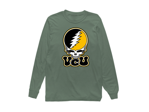 Virginia Commonwealth Stealie Premium Unisex Long-Sleeve — Light Green