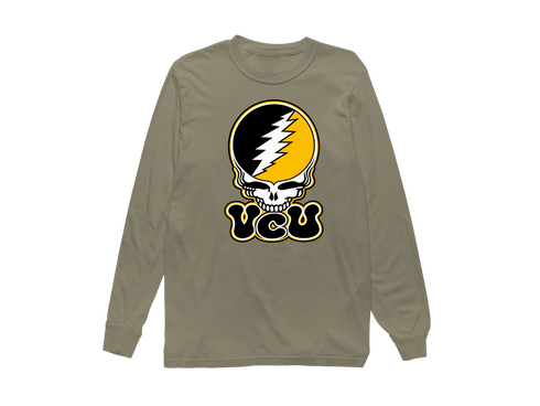 Virginia Commonwealth Stealie Premium Unisex Long-Sleeve — Sandstone