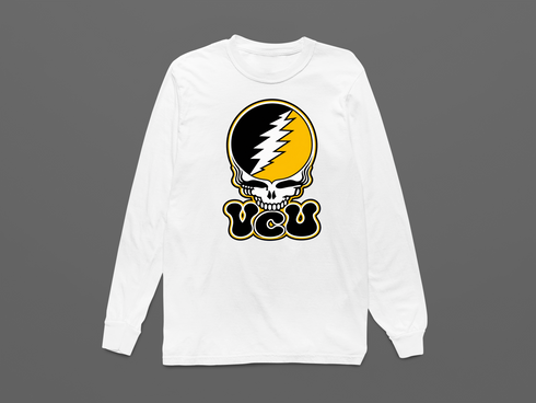 Virginia Commonwealth Stealie Premium Unisex Long-Sleeve — White