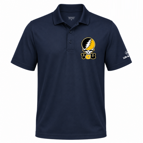 Virginia Commonwealth Stealie Premium Unisex Polo — Design: Virginia Commonwealth University — Navy